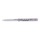 Al Mar Knives Quicksilver Ceramic Ball Bearing Folding Knife, D2, 5 in, Traditional Talon, TC4 Handle, Silver, AMK4046