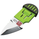 Al Mar Knives Stinger Keyring Knife Green, 1.25 satin finish D2 tool steel blade, Green polymer handle with black TPR overmold, AMK1001BKG-BL
