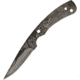 Alabama Damascus Steel ADS056 6.5in Damascus Knife Replacement Blade, Damascus Knife Blades, 6.5in Overall, 2.75in Blade, One Piece Damascus Steel Construction, ADS056 DKG
