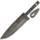 Alabama Damascus Steel Damascus Knife Replacement Blade, 7.5in Overall, 4.5in Damascus Steel Drop Point, Damascus Guard, ADS074 DKG