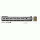 ALG Defense 13in Ergonomic Modular Railed Handguard - V2 M-LOK, Gray, 13in 05-318G