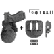 Alien Gear Holsters ShapeShift 4.0 OWB Paddle Holster, Left Hand,Springfield XDs 3.3, Black, SSPA-0203-LH-R-15