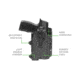 Alien Gear Holsters Photon Light Bearing Holster, SIG Sauer P320 M18/Compact/Carry/X-Compact 9mm/.40 S&amp;W, Black, PHO-0692-L1-D