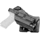 Alien Gear Holsters Rapid Force Duty Holster MOLLE Level III Light Bearing w QDS, Glock 17/31/47/22 Gen 1-4 w light, Right, Black, Matte, One size, 193858358413