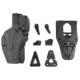 Alien Gear Holsters Rapid Force Level 3 Polymer Duty OWB Belt Holster, Glock 19, G19X, 45, Right Hand, Black, R3-M-0057-BK-RH-L0-A0-C