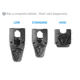 Alien Gear Holsters Rapid Force Mid Ride Belt Attachment, Black, 00193858039312