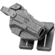 Alien Gear Holsters Rapid Force MOLLE Holster Lvl III XL Optic w QDS, M&amp;P9/40/M2.0 4.25in, Right, Basketweave, One size, 193858377179