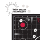 Allen Ruger 10/22 Reactive Adhesive Sight Grid Paper Shooting Target Kit, Splash, 13.5x17.5in, 3-Targets-Pack, Black/White/Red, 28001