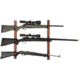 Allen 3-Firearms Gun Collector Hardwood Gun Rack, 3 Rifle/Shotgun, Brown/Black, Wood/Steel, 5656
