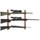 Allen 3-Firearms Gun Collector Hardwood Gun Rack, 3 Rifle/Shotgun, Brown/Black, Wood/Steel, 5656