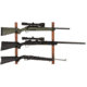 Allen 3-Firearms Gun Collector Hardwood Gun Rack, 3 Rifle/Shotgun, Brown/Black, Wood/Steel, 5656