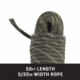 Allen 32 Carrier Diamond Braided Rope 50Ft , 5907