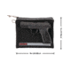 Allen 3628 Pistol Pouch Made Of Black Polyester With Lockable Zippers, ID Label