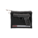 Allen 3628 Pistol Pouch Made Of Black Polyester With Lockable Zippers, ID Label