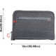 Allen Auto-Fit 2.0 Deluxe Handgun Case, Heather Gray/Red, 12 in x 8 in, 7757