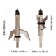 Allen Bloodrush X3 3 Blade Expandable Broadhead, 100 Grain, 14780