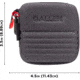 Allen Competitor Choke Tube Molded Case, 3 Extended Vials, Heather Gray/Red, 4.5 in x 4.5 in x 3.5 in, 8316