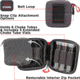 Allen Competitor Choke Tube Molded Case, 3 Extended Vials, Heather Gray/Red, 4.5 in x 4.5 in x 3.5 in, 8316