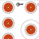 Allen Ez Aim 11 Spot Target 13-pack, 12x12in, 15245