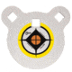 Allen EZ Aim 4-inch Hardrock AR500 Steel Gong Shooting Target, .50in Thickness, White/Yellow/Black, 15596