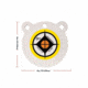 Allen EZ Aim 6-inch Hardrock AR500 Steel Gong Shooting Target, .50in Thickness, White/Yellow/Black, 15597