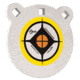 Allen EZ Aim 6-inch Hardrock AR500 Steel Gong Shooting Target, .50in Thickness, White/Yellow/Black, 15597
