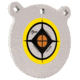 Allen EZ Aim 8-inch Hardrock AR500 Steel Gong Shooting Target, .50in Thickness, White/Yellow/Black, 15598
