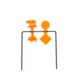 Allen Ez-Aim Shooting Gallery Rabbit-Hog And Circle-Diamond Self-Healing Spinner Target, Orange, 15467