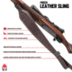 Allen Heritage Plain Dark Leather Rifle Sling, Mahogany, 8511