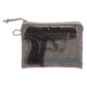 Allen Lockable Handgun Storage Pouch, Compact Size Handgun, 5 x 7in, Gray, 3625
