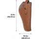 Allen Red Mesa Leather Revolver Holster, Ambidextrous, Brown, Size 05, 4495