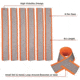 Allen Reflective Flagging Strips, 6in, Orange, 6 Pack, 458