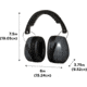 Allen Sound Defender Foldable Safety Earmuffs, 26 dB NRR, ANSI S3.19 &amp; CE EN352-1 Hearing Protection Rated, Black/Gray, One Size, 2336