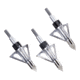 Allen Stryke Impact Fixed Blade Broadhead, 3 Pack, Black, 100 Grain, 14635