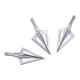 Allen Stryke Ion Fixed Blade Broadhead, 100 Grain, Silver, 14615