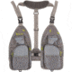 Allen Ultra-Light Gallatin Strap Fly Fishing Vest, Fits up to 4 Tackle/Fly Boxes, 14 Accessory Pockets, Gray/Lime, 6370