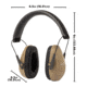 Allen ULTRX Slim Profile Passive Earmuff, Taupe, 4154