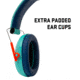 Allen ULTRX Passive Youth Hearing Muff, Childrens, Teal, 4115