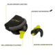 Allen ULTRX Shift Adjustable Protection Ear Plugs, Gray/Yellow, 4103