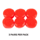 Allen ULTRX Silicone Putty Ear Plugs, 3-Pairs, Orange, 4123
