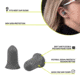 Allen ULTRX Tapered Foam Ear Plugs, 25-Pairs, Gray, 4132