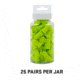Allen ULTRX Tapered Foam Ear Plugs, 25-Pairs, Lime, 4131