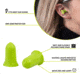 Allen ULTRX Tapered Foam Ear Plugs, 6-Pairs, Lime, 4136