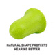Allen ULTRX Tapered Foam Ear Plugs, 6-Pairs, Lime, 4136