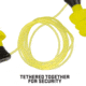Allen ULTRX Tethered Silicone Ear Plugs, 3-Pairs, Yellow, 4118