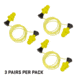 Allen ULTRX Tethered Silicone Ear Plugs, 3-Pairs, Yellow, 4118