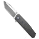 Alliance Designs Alliance Designs EZE 2.0 Frame Lock Knife Dark Titanium 3.25" Satin, Gray, Elmax, adult, BHQ-198334