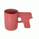 Aloe Gator Ceramic Gun Mug, Pink