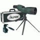 Alpen 15-45x60 Waterproof Compact Spotting Scope, Tripod Car Window Mount, Travel Case 725KIT