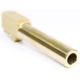Alpha Shooting Sports ALPHA G19 9MM Match Grade Barrel, 4in, Gold, ALPG199MMTIN